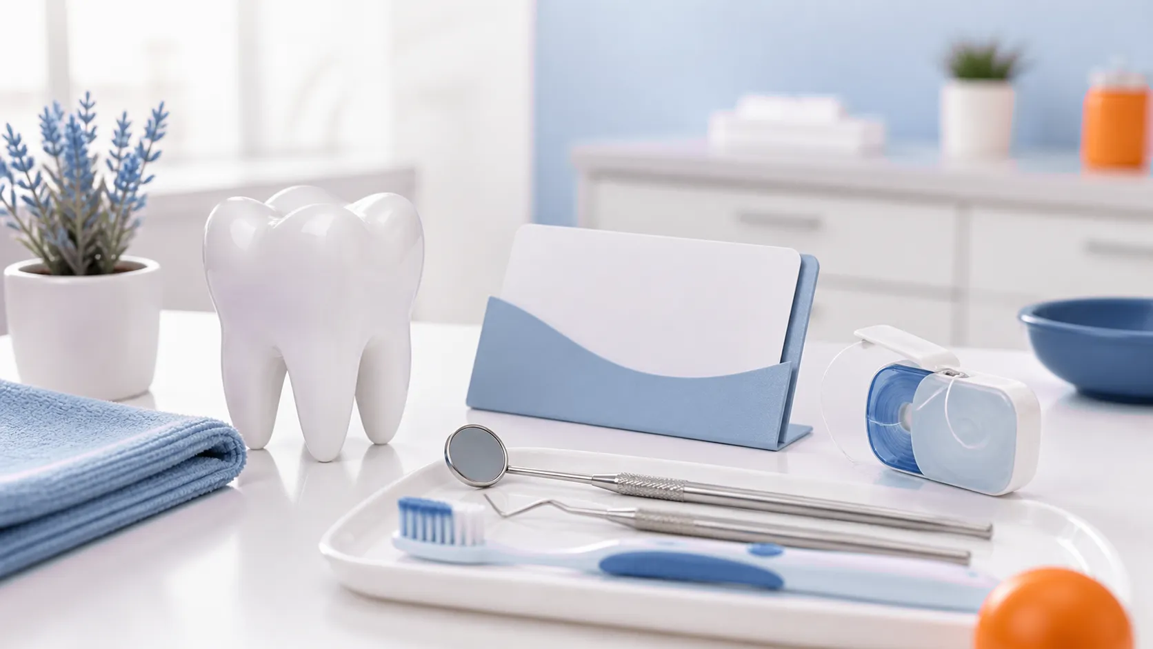 General dentistry dental tools and tooth model